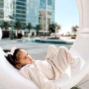 Off white matching set from Zara